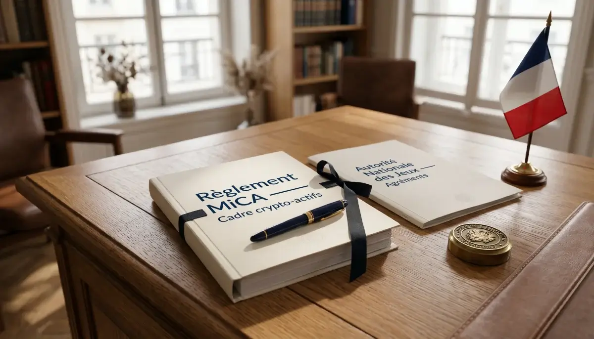 Cadre réglementaire ANJ et MiCA encadrant les paris sportifs en USDT en France